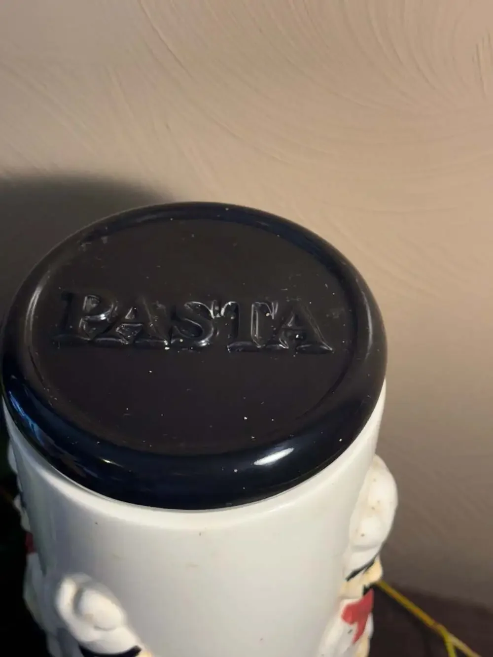 Houston Harvest Bistro Waiter Ceramic Pasta Canister Jar